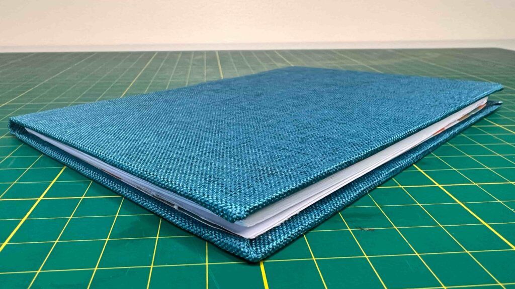 My first completed project from the new bookbinding book