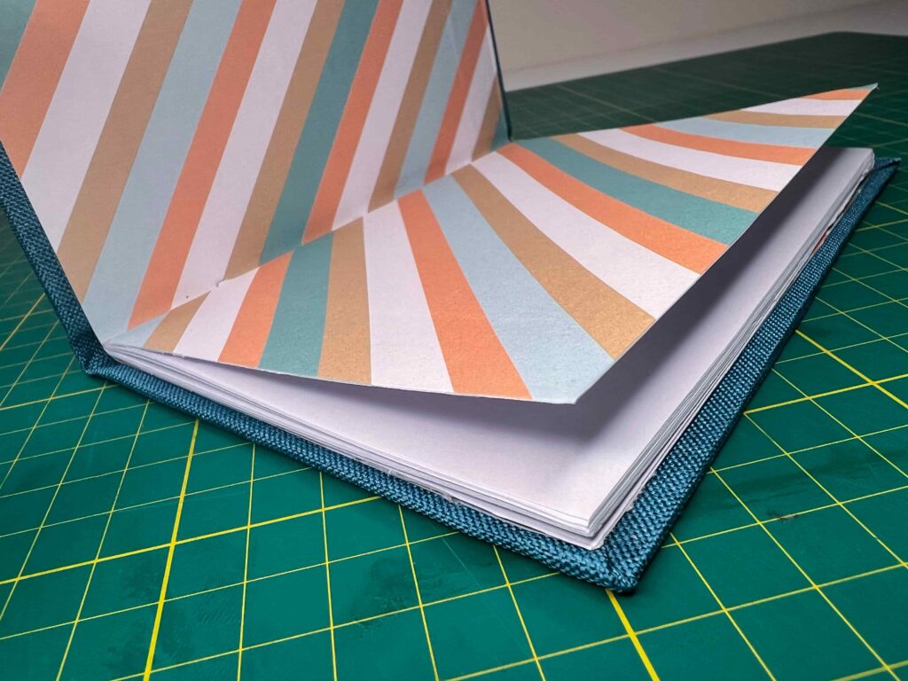 My first completed project from the new bookbinding book