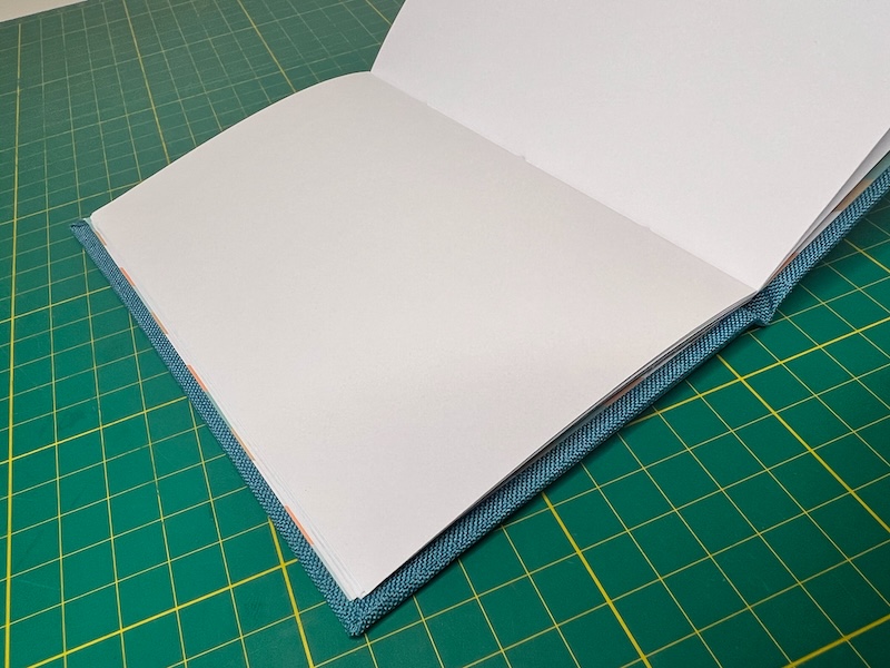 My first completed project from the new bookbinding book